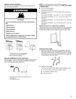 Предварительный просмотр 9 страницы Kenmore 27 IN. (69 CM) Installation Instructions Manual