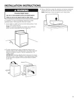 Предварительный просмотр 9 страницы Kenmore 27122310, 2992310 Installation Instructions Manual