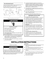 Preview for 6 page of Kenmore 2806 - Elite Oasis HE 4.7 cu. Ft. Capacity Washer User Manual