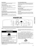 Preview for 11 page of Kenmore 2806 - Elite Oasis HE 4.7 cu. Ft. Capacity Washer User Manual