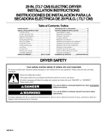 Kenmore 29 IN. (73.7CM) Installation Instructions Manual предпросмотр