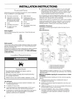 Предварительный просмотр 2 страницы Kenmore 29 IN. (73.7CM) Installation Instructions Manual