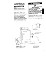 Предварительный просмотр 5 страницы Kenmore 29-Inch Wide GAS DRYERS Owner'S Manual