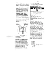 Предварительный просмотр 12 страницы Kenmore 29-Inch Wide GAS DRYERS Owner'S Manual