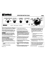 Kenmore 29052 Operating Instructions предпросмотр