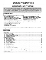 Предварительный просмотр 2 страницы Kenmore 2927000 Service Manual