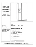 Kenmore 30" Owner'S Manual preview
