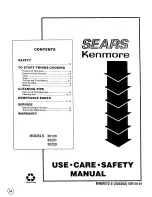 Kenmore 30129 Use, Care, Safety Manual preview