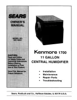 Preview for 1 page of Kenmore 303.14601 Owner'S Manual