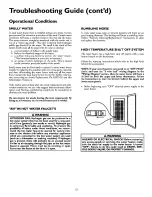 Preview for 22 page of Kenmore 32184 - Power Miser 12 Owner'S Manual