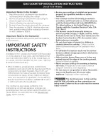 Preview for 2 page of Kenmore 3247 - Elite 36 in. Gas Cooktop Installation Instructions Manual