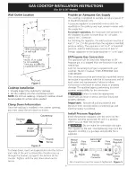 Preview for 6 page of Kenmore 3248 - Elite 30 in. Gas Cooktop Installation Instructions Manual