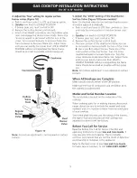 Preview for 9 page of Kenmore 3248 - Elite 30 in. Gas Cooktop Installation Instructions Manual