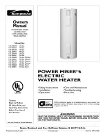 Preview for 1 page of Kenmore 32656 - Power Miser 6 Owner'S Manual