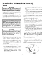 Preview for 14 page of Kenmore 32656 - Power Miser 6 Owner'S Manual