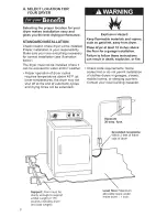 Предварительный просмотр 8 страницы Kenmore 3405586 Owner'S Manual