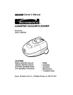 Kenmore 346.2718579 Owner'S Manual preview