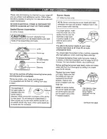 Предварительный просмотр 21 страницы Kenmore 362.61020 Use & Care Manual