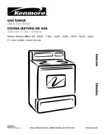 Kenmore 362.6112 Series Use & Care Manual preview