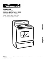 Preview for 1 page of Kenmore 362. 7262:F: Use & Care Manual