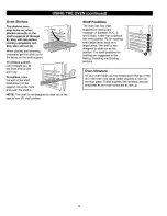 Предварительный просмотр 13 страницы Kenmore 362.7262 Series Use & Care Manual