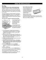 Предварительный просмотр 19 страницы Kenmore 362.7262 Series Use & Care Manual