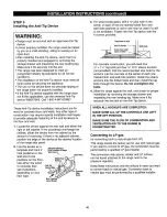 Предварительный просмотр 46 страницы Kenmore 362.7262 Series Use & Care Manual