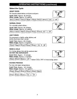 Предварительный просмотр 9 страницы Kenmore 363.14031 Use & Care Manual