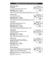 Предварительный просмотр 9 страницы Kenmore 363.14573 Use & Care Manual