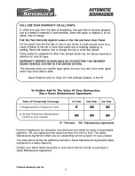 Preview for 2 page of Kenmore 363.16171 Use & Care Manual