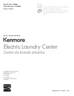 Kenmore 363.61542 Use & Care Manual preview