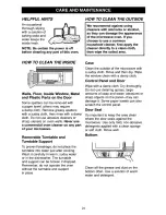 Preview for 24 page of Kenmore 363.6270 Series Use & Care Manual