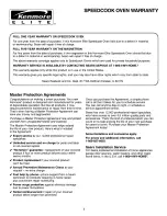 Preview for 3 page of Kenmore 363.6367 Series Use & Care Manual