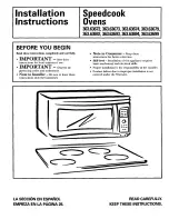 Предварительный просмотр 1 страницы Kenmore 363.63672 Installation Instructions Manual