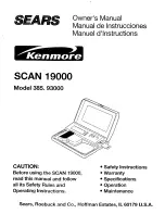 Preview for 1 page of Kenmore 385.93000 Owner'S Manual