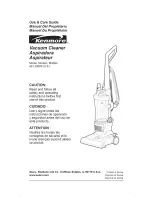 Preview for 1 page of Kenmore 3900 - Upright Vacuum Use And Care Manual