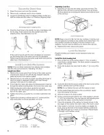 Preview for 8 page of Kenmore 3948598A Installation Instructions And Use And Care Manual