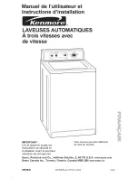 Предварительный просмотр 85 страницы Kenmore 3953630 Ower'S Manual