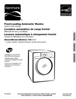 Kenmore 4027 - 4.0 cu. Ft. Front-Load Washer Use And Care Manual preview