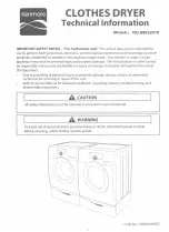 Kenmore 40289032010 Technical Information предпросмотр