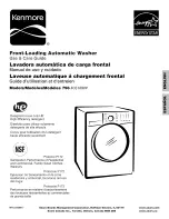 Kenmore 4031 - 4.2 cu. Ft. Front-Load Washer Use And Care Manual preview