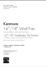 Kenmore 405.35016510 Use & Care Manual preview