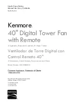 Kenmore 405.35040510 Use & Care Manual preview