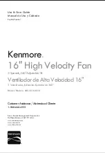 Kenmore 405.35162510 Use & Care Manual preview
