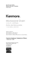 Kenmore 405.72122310 Use And Care Manual preview