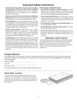 Preview for 4 page of Kenmore 4050 - Pro 36 in. Electric Slide-In Cooktop Use And Care Manual