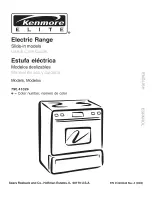 Kenmore 4102 - Elite 30 in. Slide-In Electric Range Use & Care Manual предпросмотр