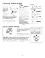 Preview for 18 page of Kenmore 4121 - 36 in. Electric Cooktop Use And Care Manual