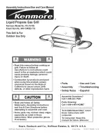 Kenmore 415.16106 Assembly Instructions/Use And Care Manual preview