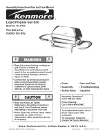 Preview for 1 page of Kenmore 415.16109 Assembly Instructions/Use And Care Manual